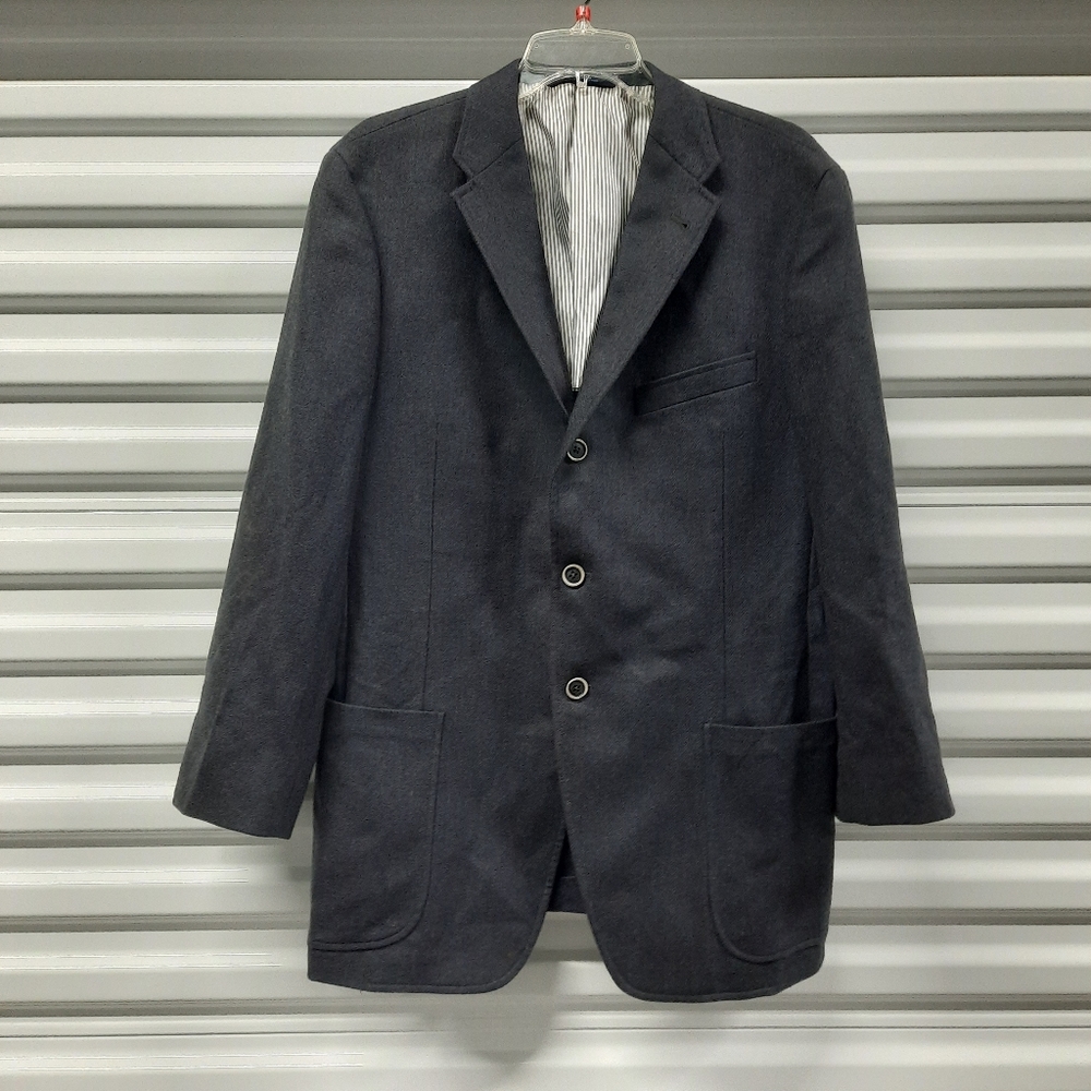 Joseph Abboud Wool Sport Coat Blazer Mens Size 42R Gray